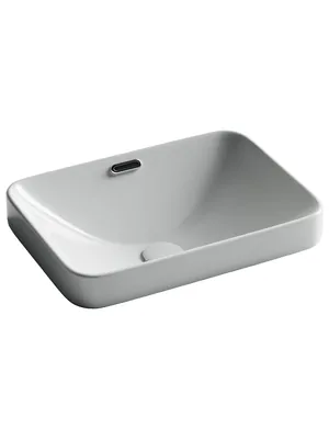 Раковина накладная Ceramicanova 460х330х170 прямоугольная, без перелива, белый CN6078