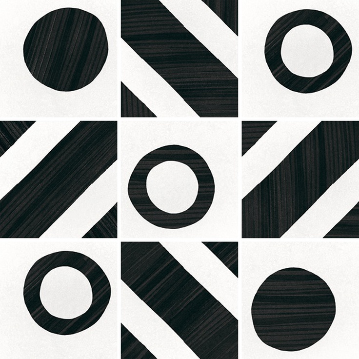 Equipe Caprice Deco 22121 Balance B&W 20x20 матовая