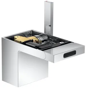 Смеситель Axor 47212000 для биде, однорычажный, без панели, сливной гарнитур, хром