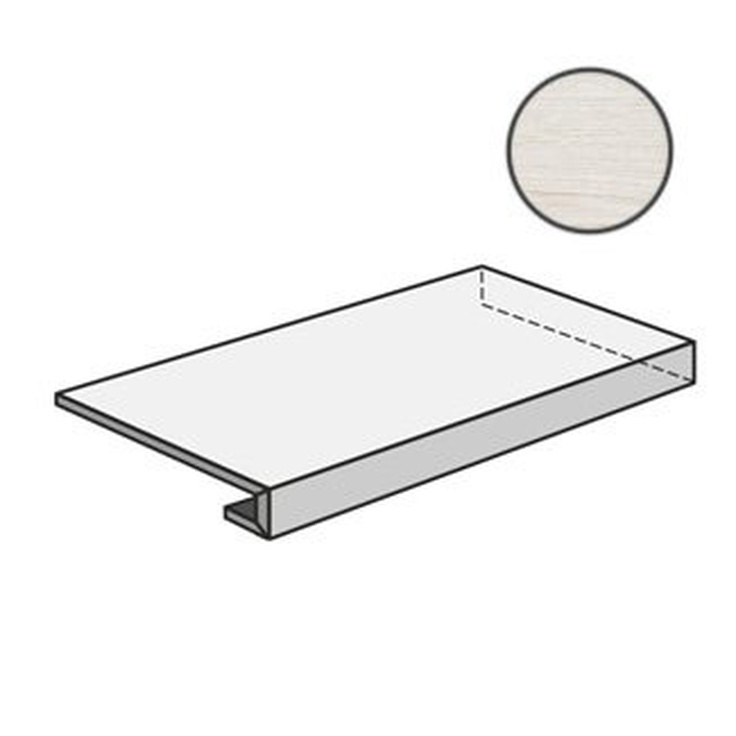 Sant Agostino Primewood CSAGADPI12 Ang Grad 120 Dx White 33x120 матовая