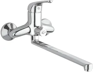 Смеситель для ванны Paini настенный, однозахватный, без душ.гарнитура. хром TRCR119LMKM