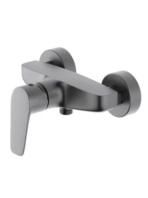 Смеситель для душа Aquatek AQ1160BGM настенный, однозахватный, цвет: сталь оружейная