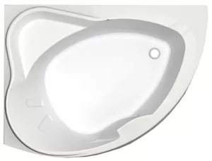 Ванна акриловая Акватек 158х120 левая, фронтальная панель, каркас, слив