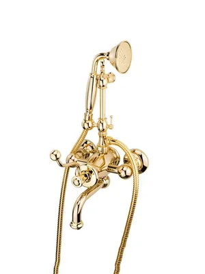 Смеситель для ванны/душа Migliore настенный, однозахватный, золото ML.VIV-9902.DO