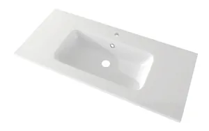 Раковина из искусственного мрамора Cezares (101x46) белая 50170