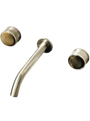 Смеситель Boheme Prestige 152-2-NB-PR для раковины, встраиваемый, двухзахватный, никель браш