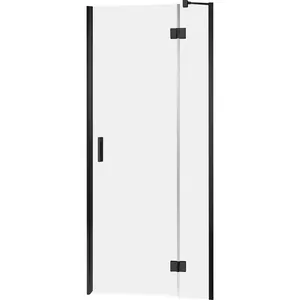 Душевая дверь Kermi 1000х2000 правая распашная, профиль черный+стекло KermiClean LISFR100203PK