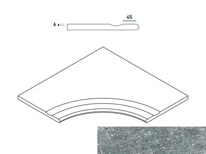 Genesis X2 Border Silver Svasato Round 30 60X60 матовая