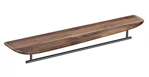 Полка Vitra 750 мм с полотенцедержателем, правая, цвет грецкий орех 64063