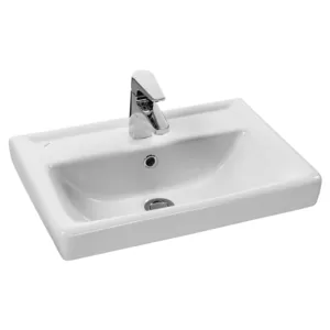 Раковина Aquaton 50 1WH302128 506x380x170 мм, перелив, отверстие под смеситель, цвет: белый