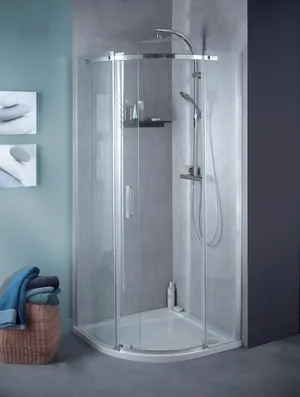Душевой уголок Jacob Delafon 900х900х2000 проф. алюм., стекло прозрачн, правостор. E22R90R-GA