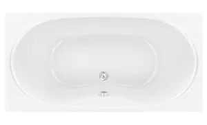 Ванна акриловая BAS 1800х900 прямоугольная, каркас, без слива-перелива, цвет: белый белый