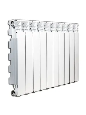 Радиатор алюминиевый Fondital Exclusivo B4 350/100 (97х407) 1400Вт, белый 10 секций