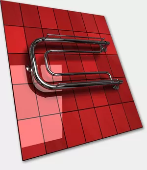 ДВИН А Полотенцесушитель ВШ:320х600 фокстрот с полочкой, наружная резьба 1", 190Вт