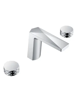 Смеситель Boheme для раковины, на 3 отверстия, двухзахватный, хром 150-CR-DIAMOND