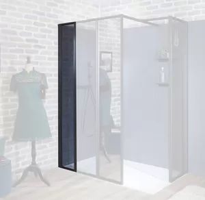 Душевое ограждение Jacob Delafon (400х2000) стекл.затемнен./профиль черн. E94WS40-VTG