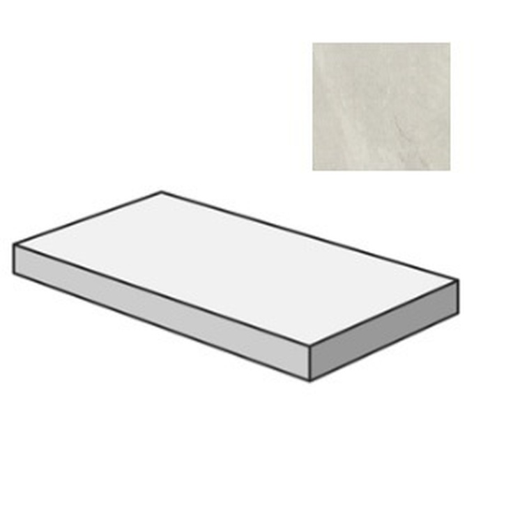 Sant Agostino Bergstone CSAGSBPE12 Gradone Angolare Sx Pearl 33x120 матовая