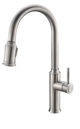 Смеситель для кухни BelBagno BB-LAM58-IN гибкий излив с переключателем аэратор/душ.струя,сатин