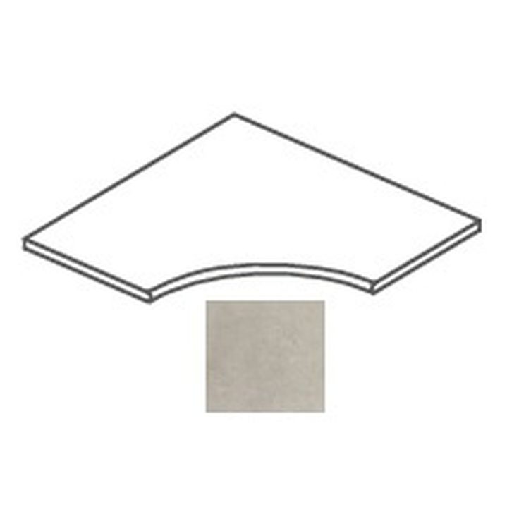 Impronta italgraniti I Cementi FL03AP8R Flax Angolare Curvilineo Toro 20mm 80x80 матовая