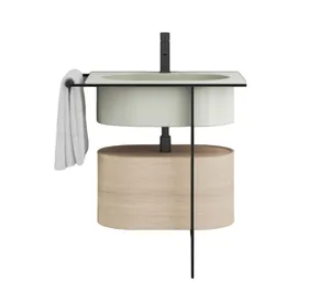 Раковина Cielo (700х500х200) 1 отверстие под смеситель, цвет pomice EKLAO PM