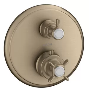 Смеситель Axor 16800820 для душа термостатический, встраиваемый,внешняя часть, шлиф.никель