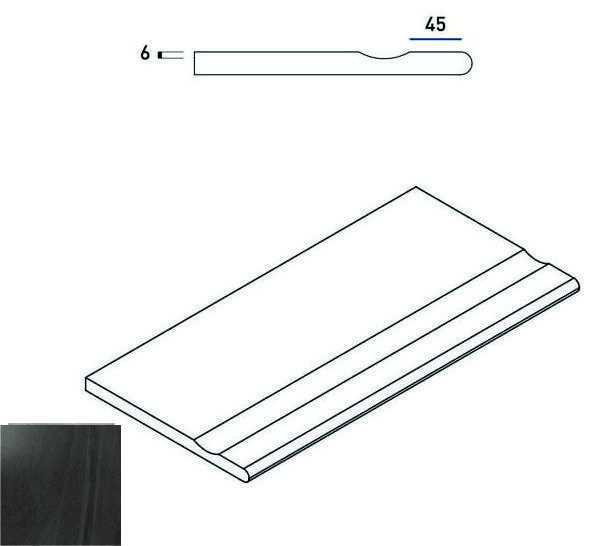 Contempora X2 Carbon Bordo Svasato Round 60X30 матовая