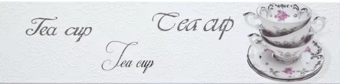 Veronika Decor  Tea Cup Blanco 10X40 глянцевая