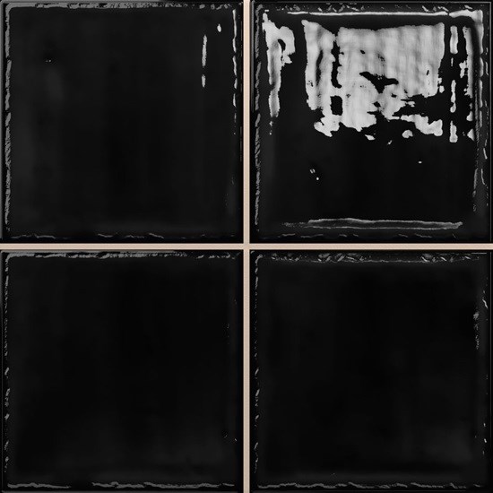 плитка Noa black 20x20 глянцевая