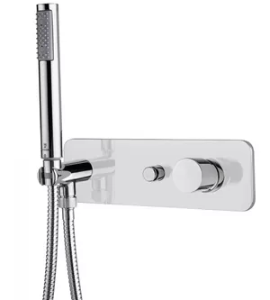 Смеситель встраиваемый Bossini Oki с переключателем на 2 выхода, ручной душ, шланг Z005361.030