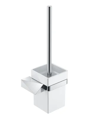 Ершик для унитаза Boheme New Venturo настенный, белая керамика, цвет: хром, арт.10319-CR