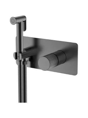 Смеситель Boheme 127-GM.3 встраиваемый, с гиг душем, однозахв, ручка:linea, черный