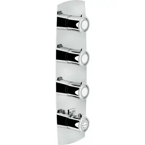 Смеситель NOBILI встраиваемый, термостат, на 3 потребителя, внешняя часть, хром SI98103CR