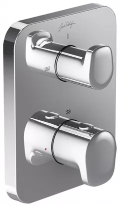 Смеситель Jacob Delafon E98730-CP/E75389-CP термостатический для ванны/душа, встраиваемый,внешн. часть