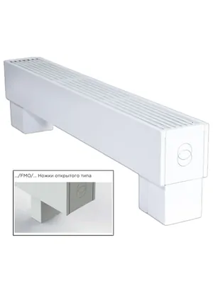 Конвектор напольный Gekon (130х600х130) RAL9016, 481 Вт, белый