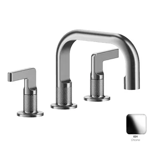 Смеситель Gessi 58011.031 для умывальника, на 3 отверстия, с донным клапаном, хром