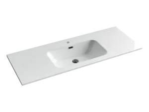 Раковина накладная Ceramicanova 1210х465х180 перелив, отв. под смеситель, белый CN7006