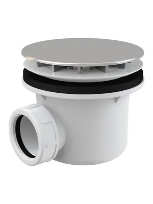 Сифон для душевого поддона Alcaplast A49CR пластик/хром, вых. 40