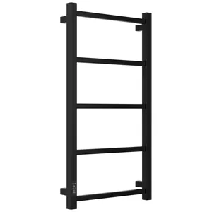 Полотенцесушитель электрический СТИЛЬЕ ФОРМАТ-26 800х400, матовый черный, ТЭН слева, 31527-8040