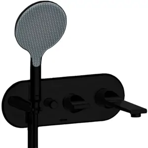 Смеситель для ванны Bossini Z00557.073 встраиваемый, на 2 потреб., душ.гарнитур, черный мат