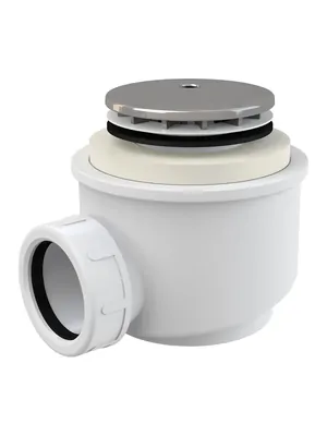 Сифон для душевого поддона Alcaplast A47CR D50, D60 пластик/хром, вых. 40