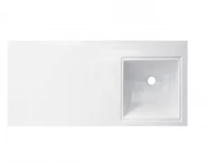 Раковина Estet Даллас 100 из литьевого мрамора (1000х480) правая, белая ФР-00002062