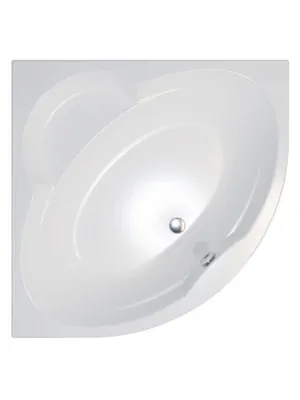 Ванна угловая Triton (1500х1500) без каркаса, со сливом-переливом V81+CK60PF