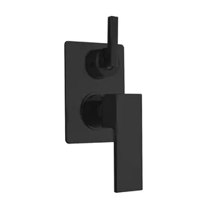 Смеситель для ванны/душа Paini однозахватный, встраиваемый в стену,черный браширов. 21PZ6911