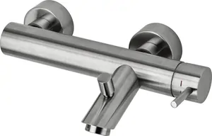 Смеситель для ванны/душа Paffoni LIG022ST однозахватный, без душевого набора, сталь