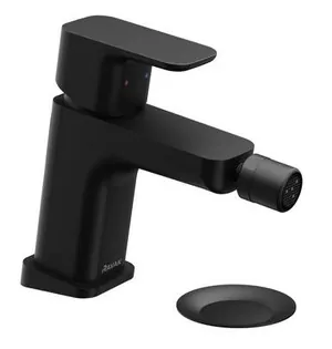 Смеситель для биде RAVAK black TD F 055.20 донный клапан, однорычажный, мат.черный X070155