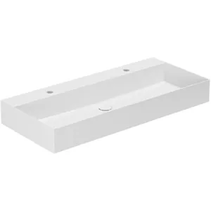 Умывальник Azzurra (1020х450х130) подвесной, 2 отв. под смеситель, белый ELLP102450QDBI*2