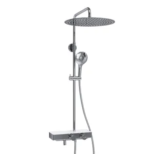 Душевая система WasserKRAFT A113.117.101.CH Thermo смеситель-термостат, верхний/ручной душ, хром