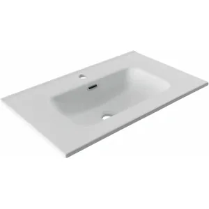 Раковина-столешница Aquanet 70 710х465х175 с отверстием под смеситель, белый матовый 330430