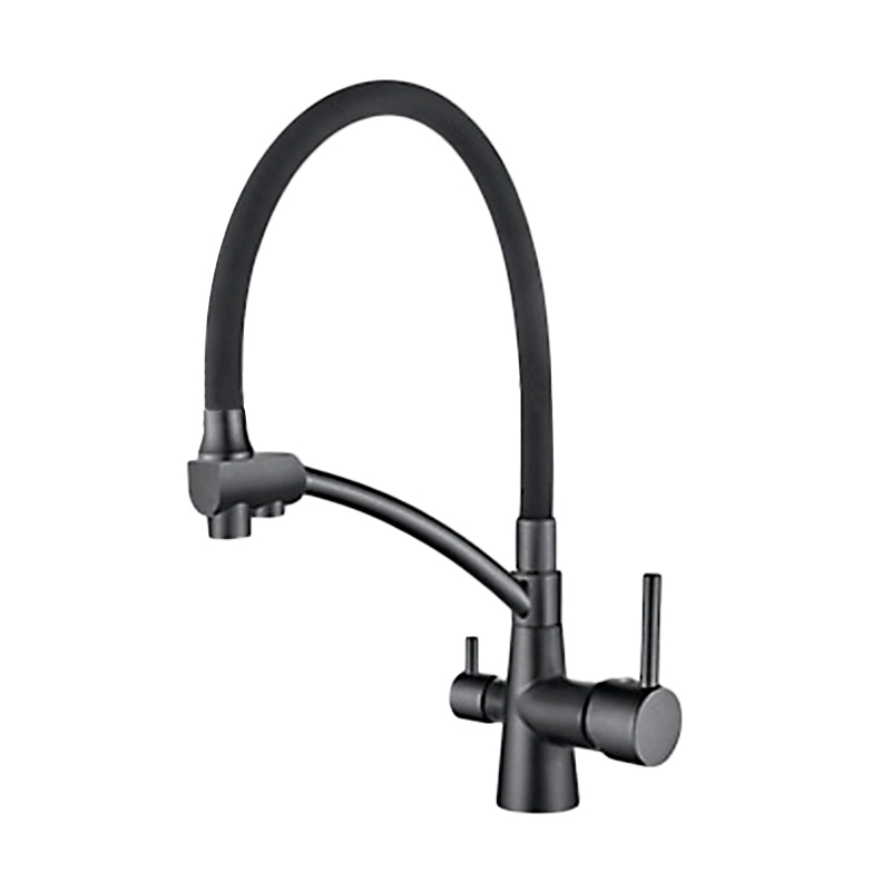 Смеситель Ledeme для кухни, с краном для питьевой воды, графит матовый L4855U-12