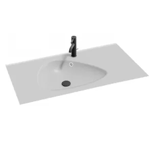 Раковина стеклянная Jacob Delafon NOVELLE VAGUE (515х1008х150) белый матовый EB3021-DE1